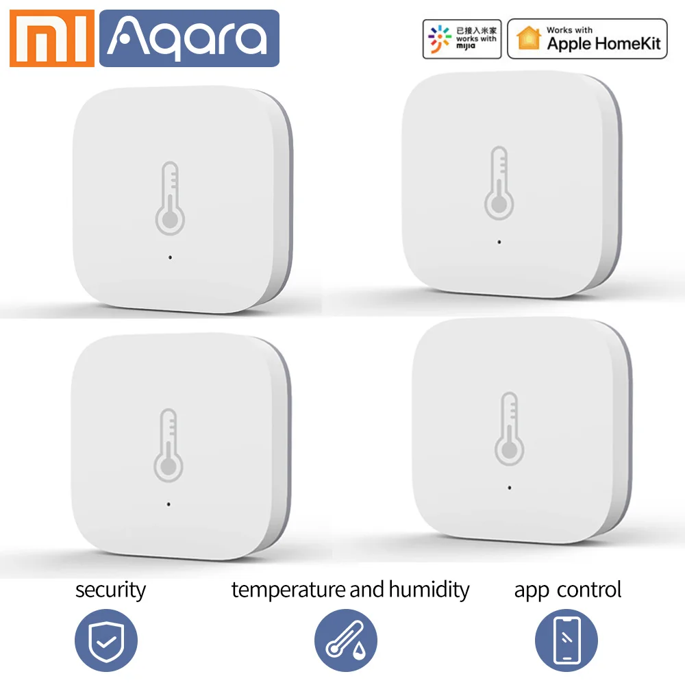 Aqara Смарт Температура Сенсор Wi-Fi терморегулятор для спортивной камеры Xiao mi умный дом воздуха Давление Температура синтетический каннабиноид класса дибензопиранов Hu mi влажности Датчик ZigBee mi home приложение