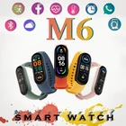 Смарт-часы M6 с цветным дисплеем, водонепроницаемые, с кислородом в крови, Bluetooth