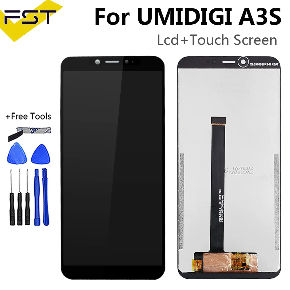 Для UMI UMIDIGI A3S ЖК-дисплей и фотоэлементы запасные части + инструменты для A3s |