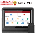 Диагностический сканер LAUNCH X431 V plus, диагностический Автомобильный прибор 10 дюймов, X431 V + V4.0, OBD2