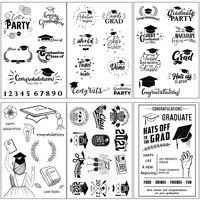 2021 graduation season series clear stamps rubber silicone seal for diy scrapbook card phopto making album decoroation crafts
