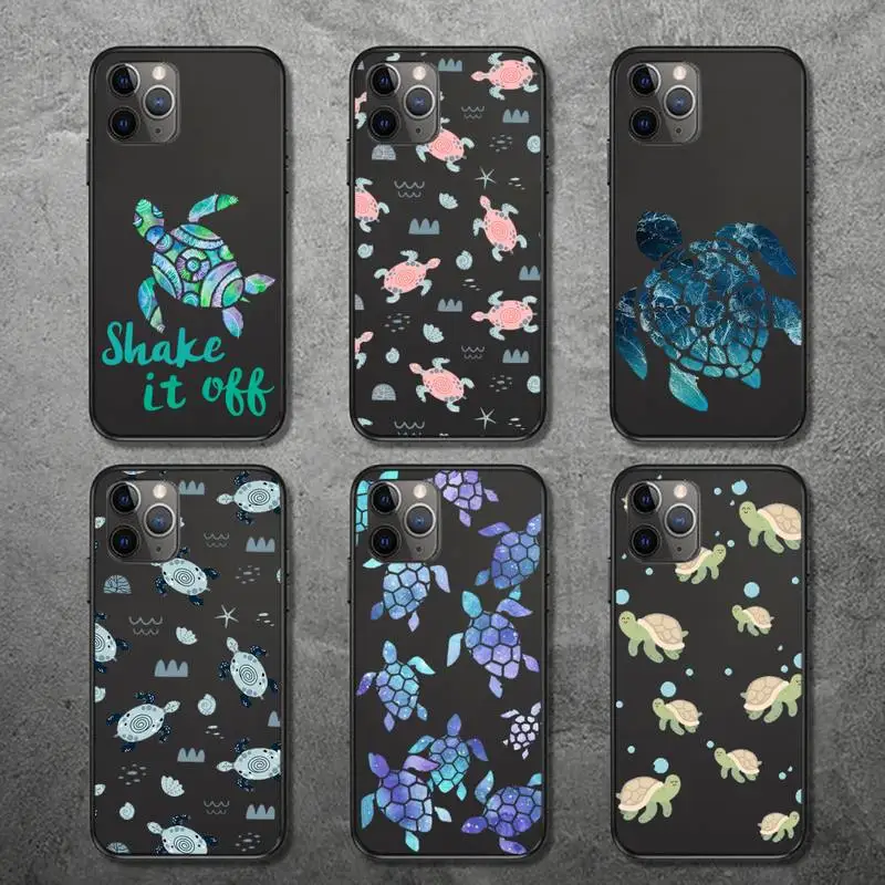 

turtle Phone Case for iPhone 12 11 mini pro XS MAX 8 7 6 6S Plus X 5S SE 2020 XR