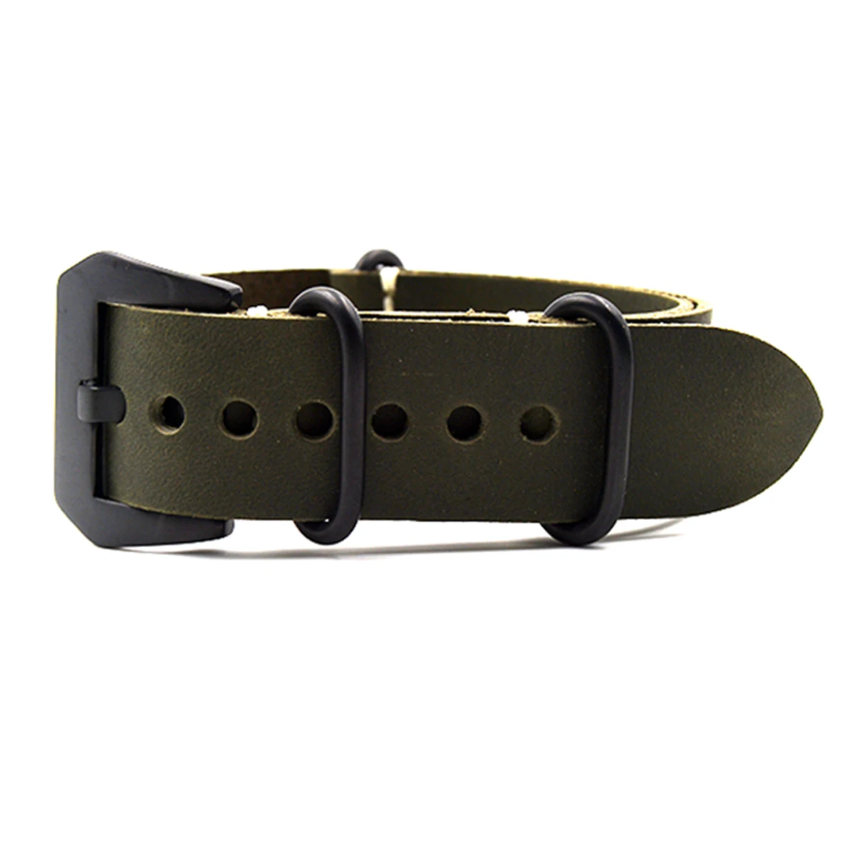 20 22 24 26mm Retro Wristband Watch Accessories Genuine Leather Watchband Watch Strap for NATO zulu Crazy Horse Leather man belt