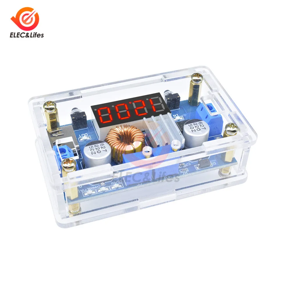 5А постоянное напряжение/ток понижающий модуль Напряжение Ток дисплей питания USB