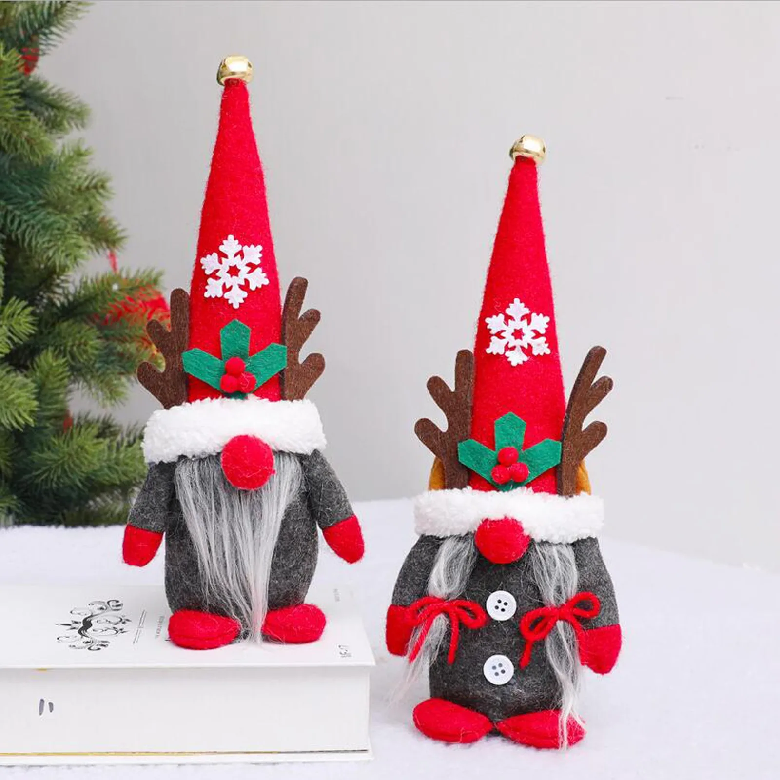 Ручной работы тканевая с Сантой кукла подарок на день рождения для домашнего