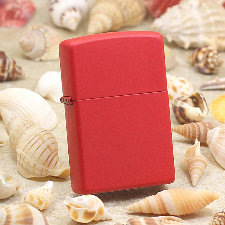 Оригинальная масляная Зажигалка Zippo медная красная матовая однотонная