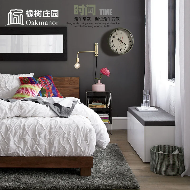 Американские металлические винтажные часы с механизмом креативные Светящиеся