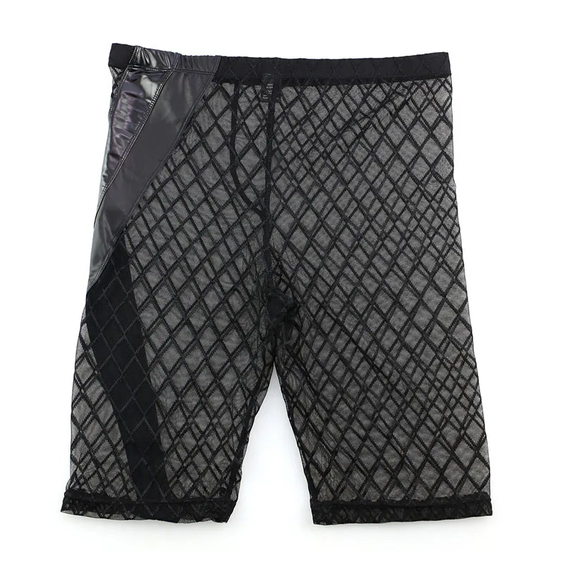 Sexy Breathable Boxers  Boxershorts Men Transparent Mesh Pants Men Sexy Wear Low Waist Boxers Mens UnderPants Male Boxers