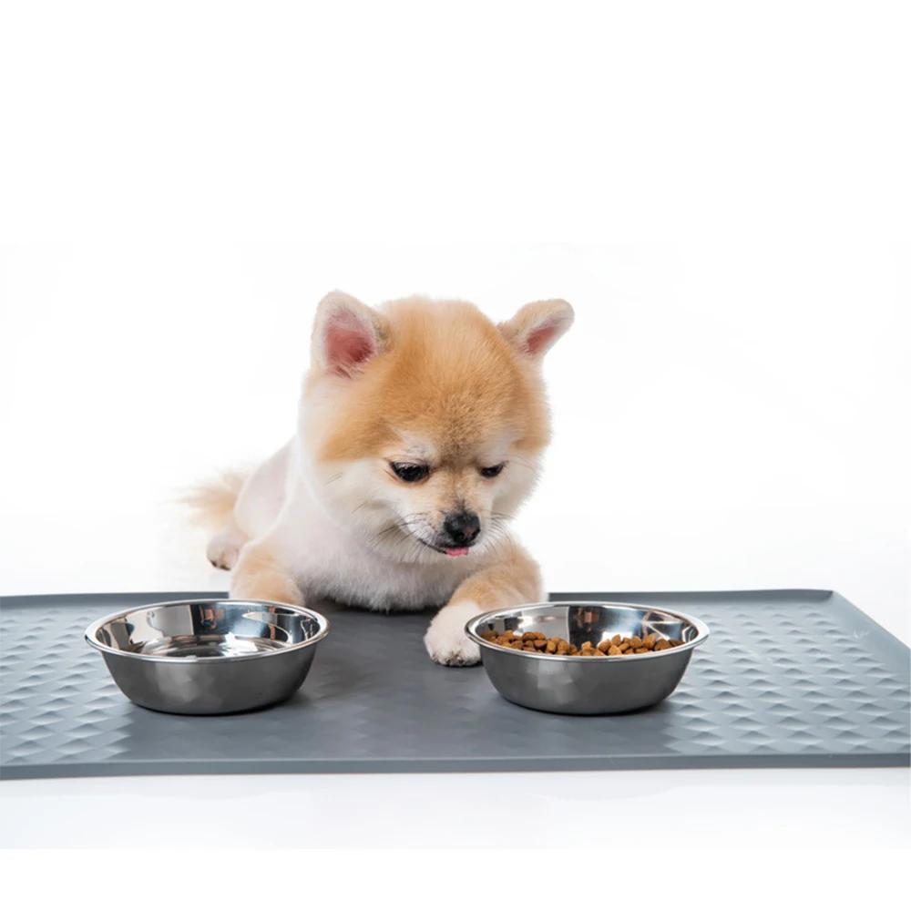 Pet Food Mat Pet Placemat For Puppy Pet Bowl Pad Dogs and Cats Waterproof Feeding Mat Prevent Food and Water Overflow Silicone sangam shrestha water energy food nexus principles and practices