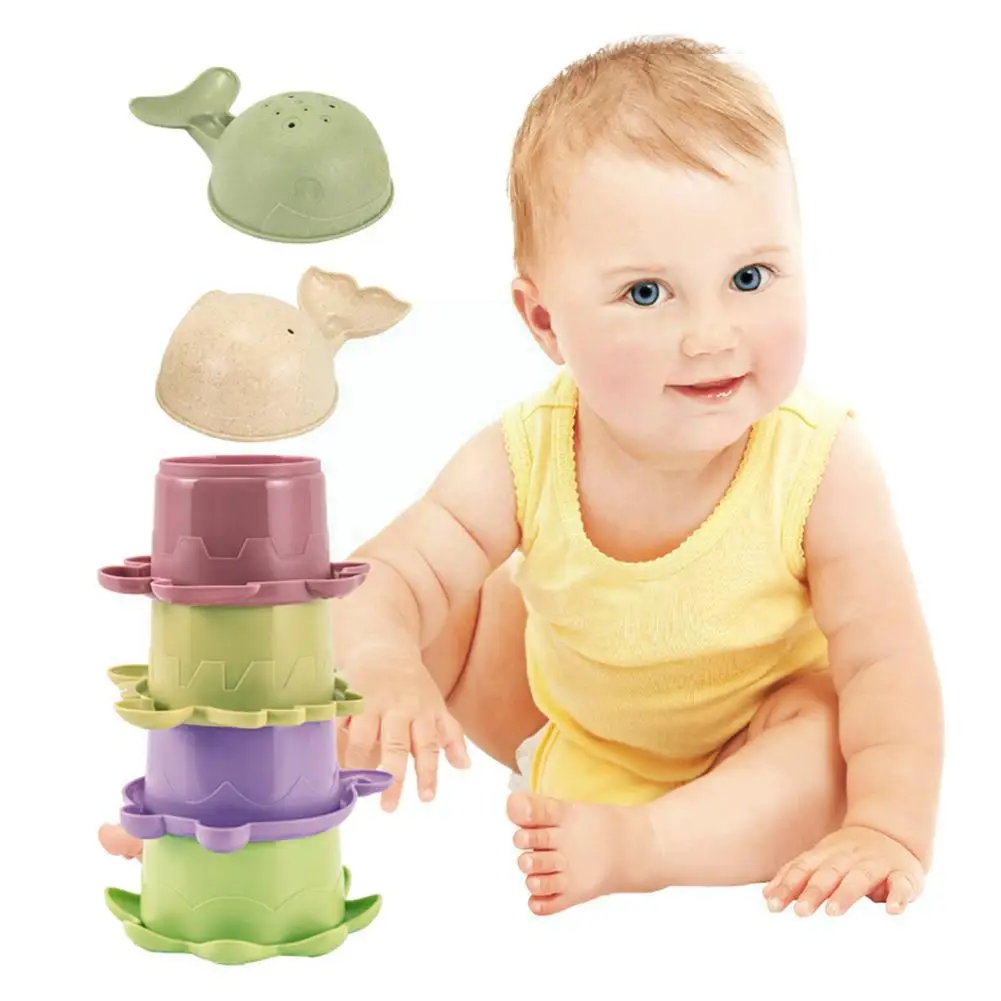 

Stacked Cups Baby Soft Building Blocks Stacking Cup Toys Kids Toys Tower Early Montessori Stacking Toys Educational Intelli J5s4