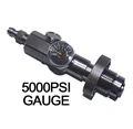 पीसीपी एयरगन पेंटबॉल एक्सेसरीज, 5000psi / 350bar / 6000psi गेज HPA और स्कूबा एयर फिल स्टेशन एडेप्टर