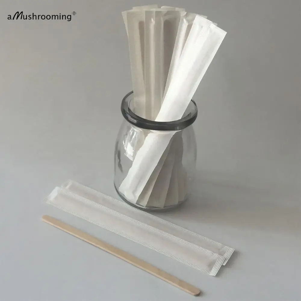 В индивидуальной бумажной упаковке одноразовые деревянные Чай Кофе мешалки