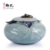 storage chinese tea caddies gift sugar coffee canister seal jade ceramic tea caddies luxury caixa para cha home garden dg50tc