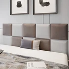 Мягкая сумка, татами против столкновений, 3d стерео наклейки, толстая самоклеящаяся доска для головы кровати, декор для спальни, украшение для стен