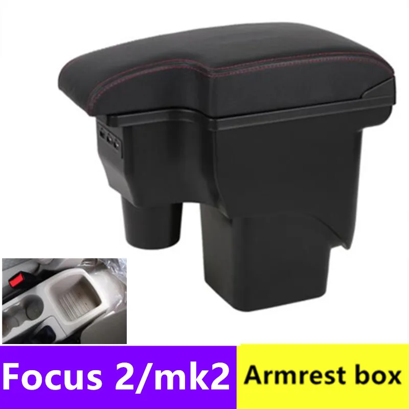 Подлокотник для Ford Focus 2 Mk2 2005 2011 из искусственной кожи|Подлокотники| |