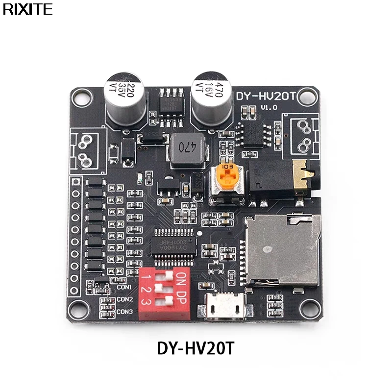 Модуль воспроизведения голоса MP3 музыкальный плеер UART I/O триггер усилитель плата