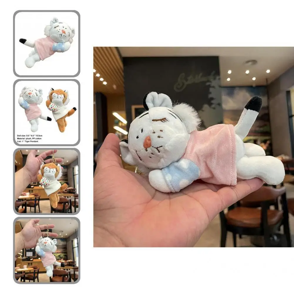 

Doll Nice-looking Skin Friendly Adorable Cartoon Stuffed Animal Toy Keychain for Handbags Plush Doll Stuffed Toy