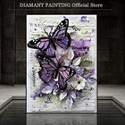 Картина полностью Квадратный бриллиант, 5d Новые поступления Алмазная Вышивка Животных Вышивка крестиком бабочка стразы полный мозаичный Декор для дома