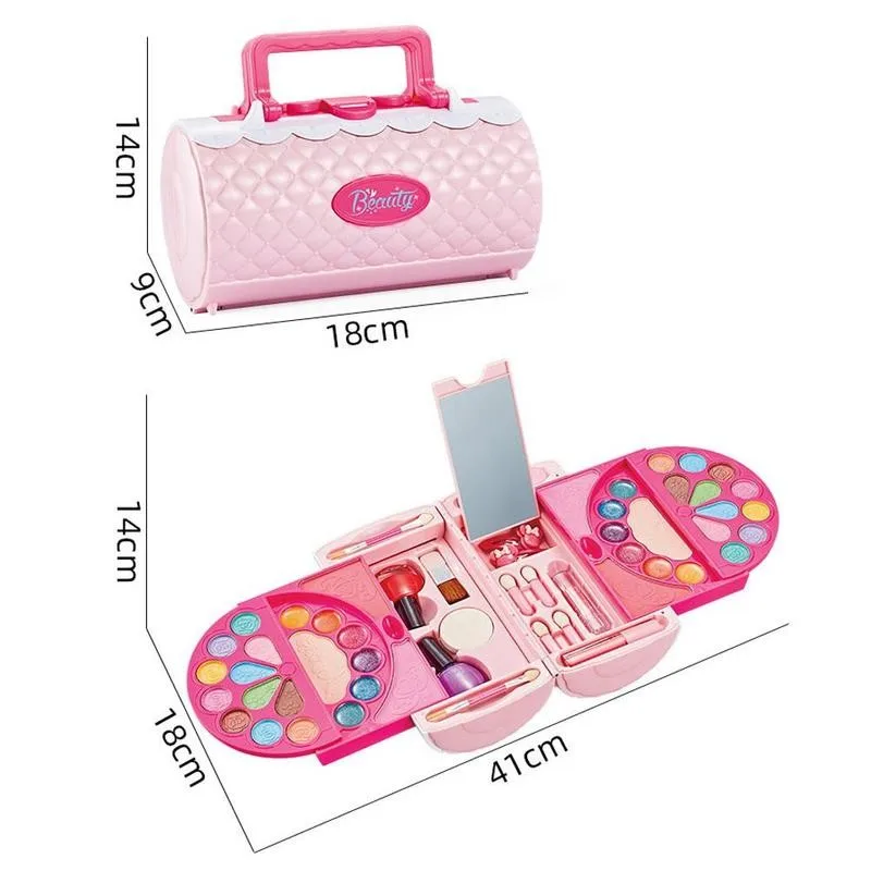 

Kind Make-Up Speelgoed Kit Toy Kit Non-toxic Cosmetic Pretend Toys for Children Princess Role Play Beauty Toys Birthday Gifts