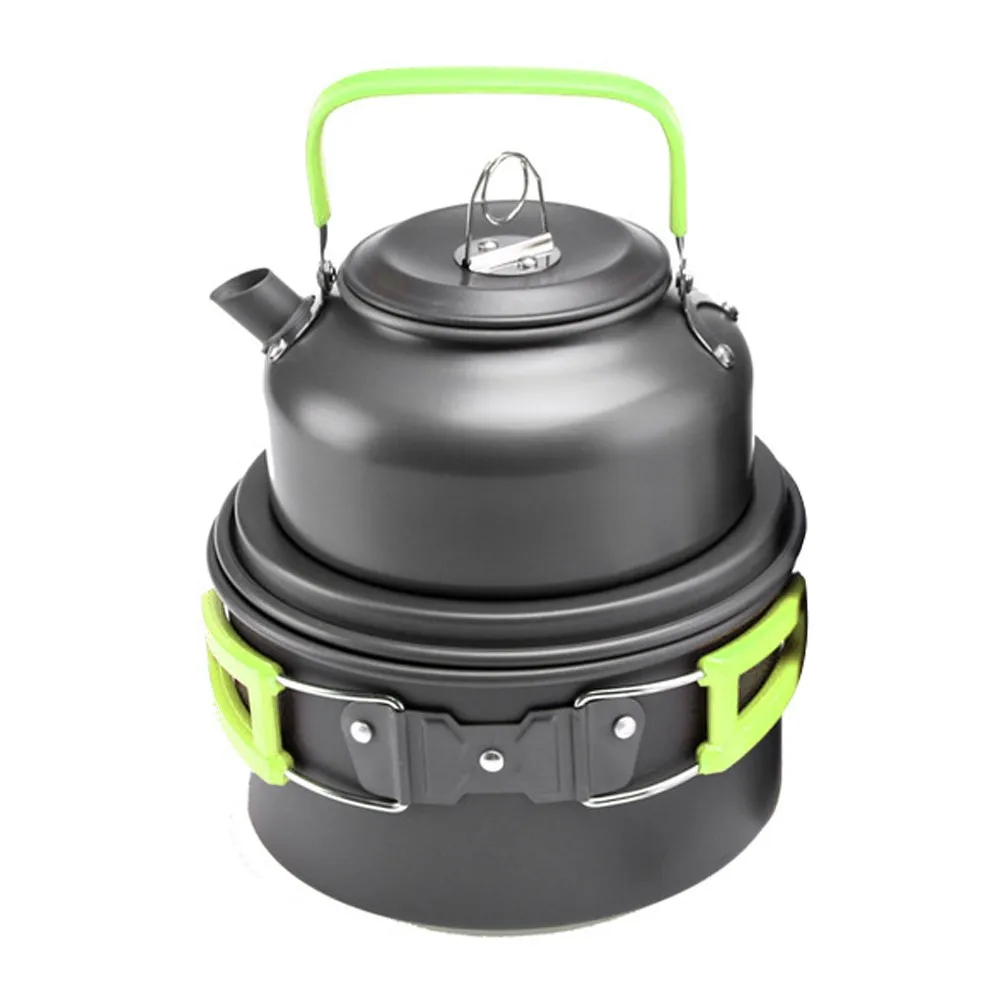 

Picnic Camping Cookware Ultra-Light Portable Outdoor Water Kettle Pan Pot Travel Aluminum Cooking Kits Utensils Hiking Picnic