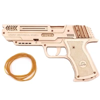 wooden toys gun 3d puzzles weapons model making boys diy hobby assembly model revolver model kit for adults childrens toys gift