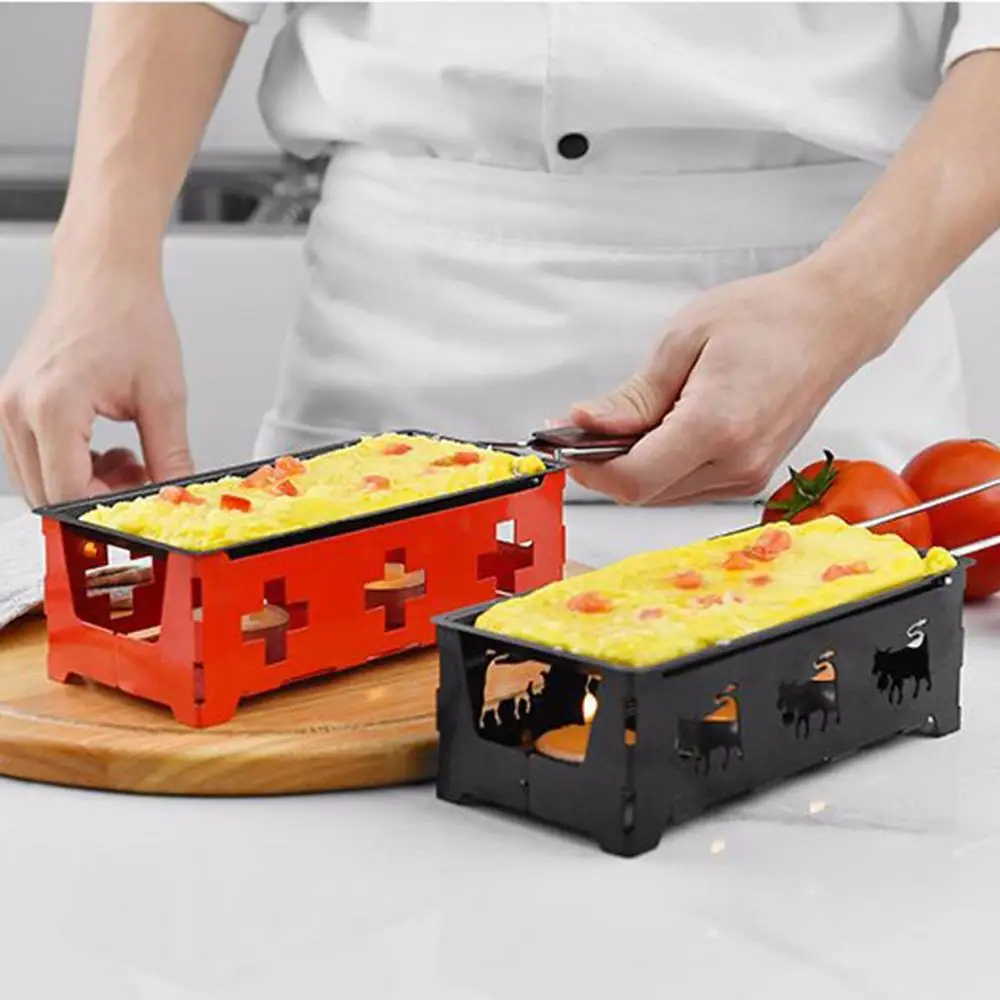 

New Portable Swiss Cheese Oven Mini Non-stick Butter Cheese Baking Pan Scottish Style BBQ Dish durable Baking tray
