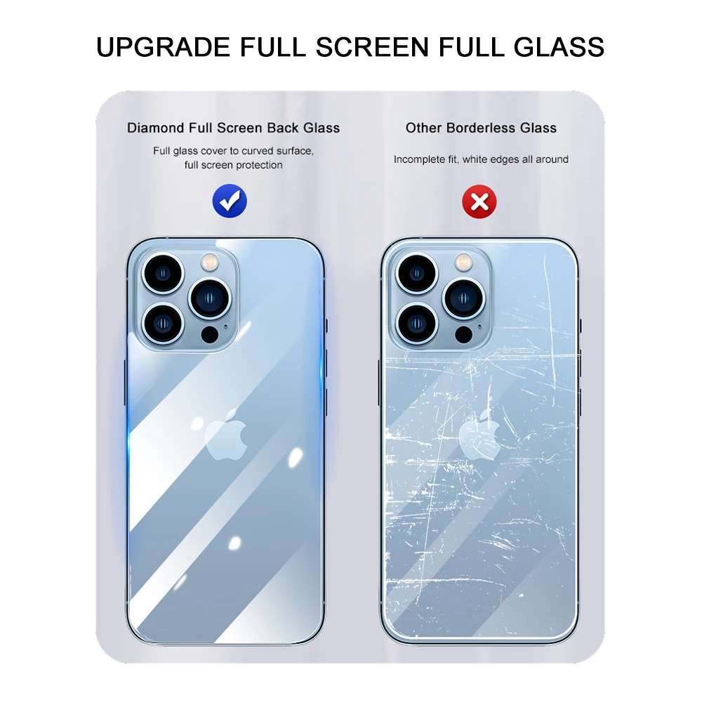 Закаленное стекло для Apple iPhone 13 11 12 Pro Max mini 2 шт. Защитная пленка экрана X XR XS MAX 8 7 6 6S