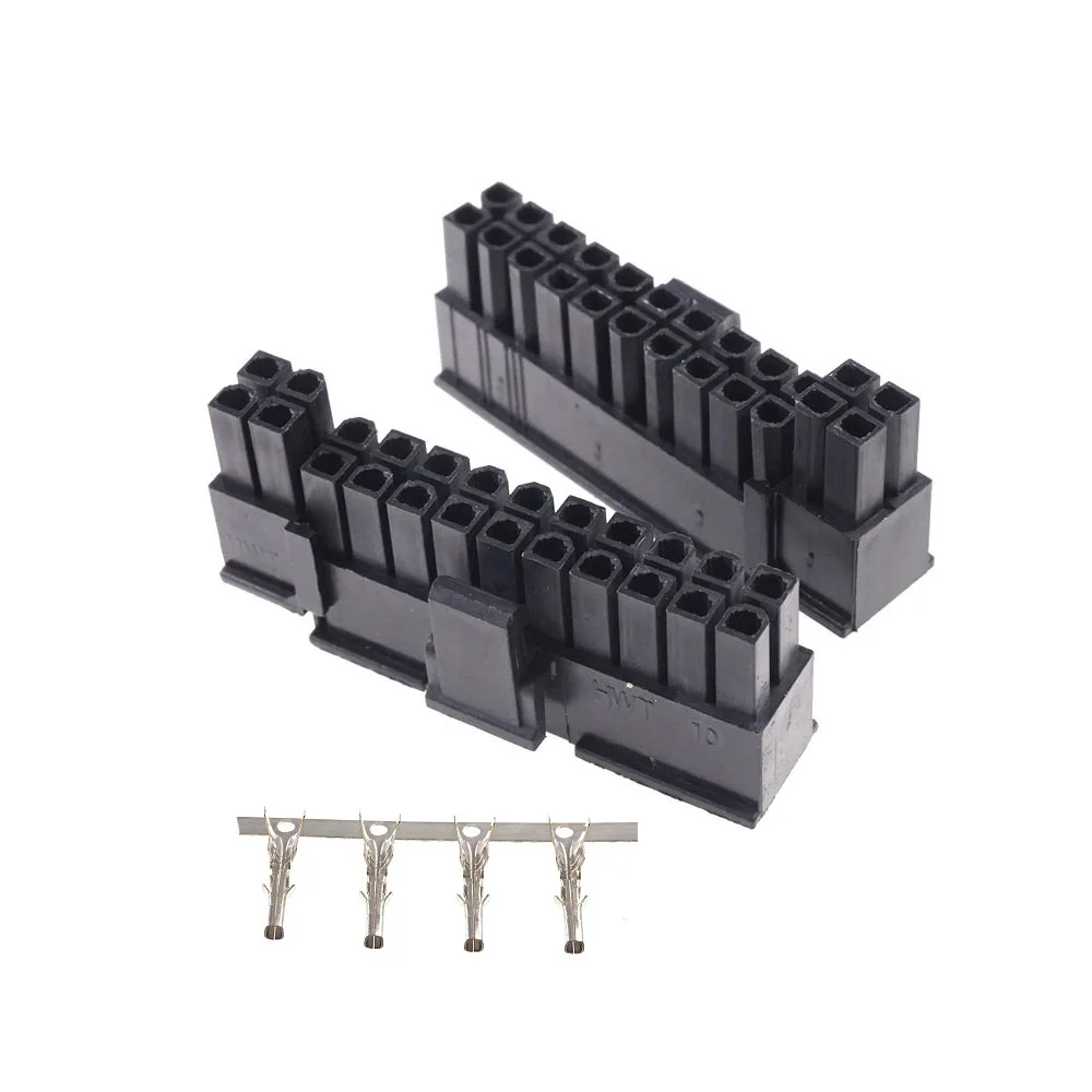 5 комплектов материнская плата ATX 24 Pin Питание 4 2 мм Шаг корпус соединителя рельс