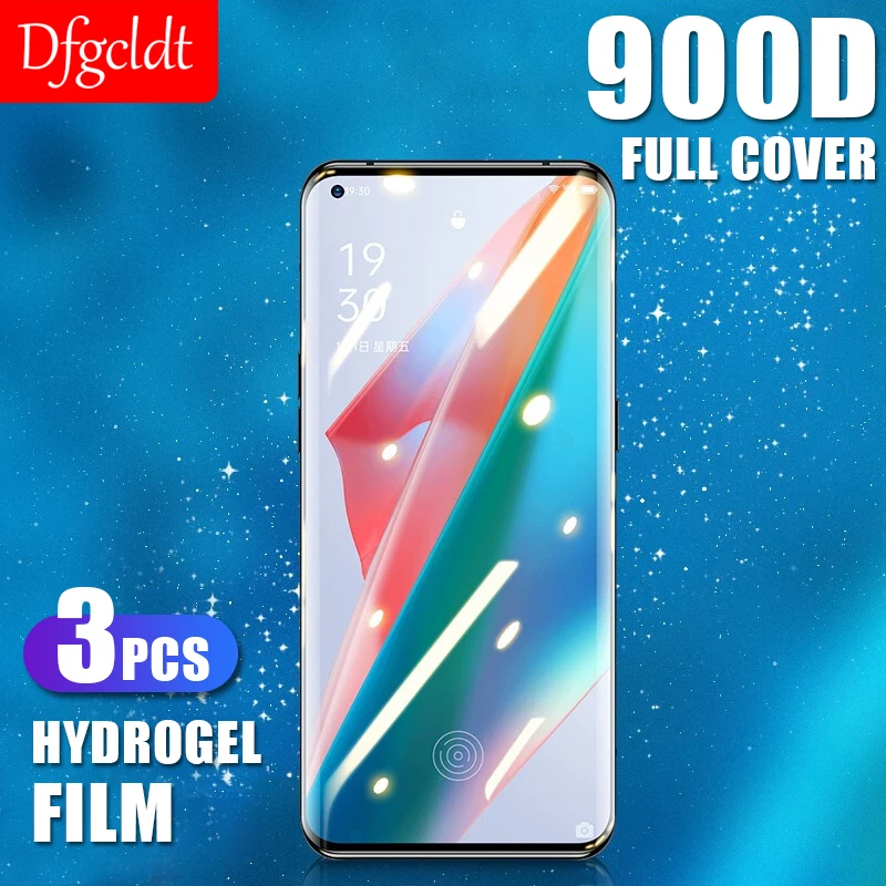 

3Pcs 900D Screen Protector Hydrogel Film For OPPO Find X2 X3 Pro Reno 2 2z 3 4 5 Lite A92 A72 A52 A91 A9 A5 2020 A53 Soft Film