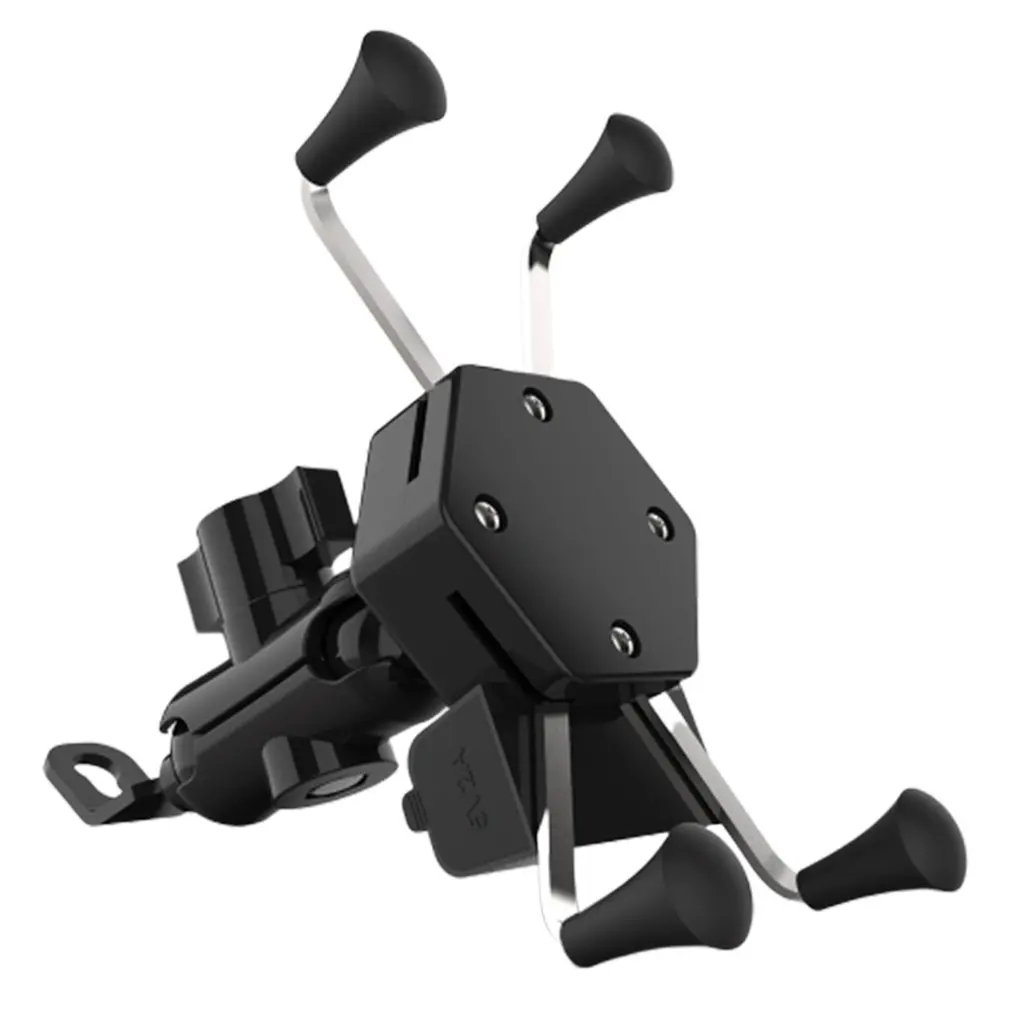

Motorcycle Scooter X-Type Charger Mobile Phone Holder Bracket Usb Car Charging
