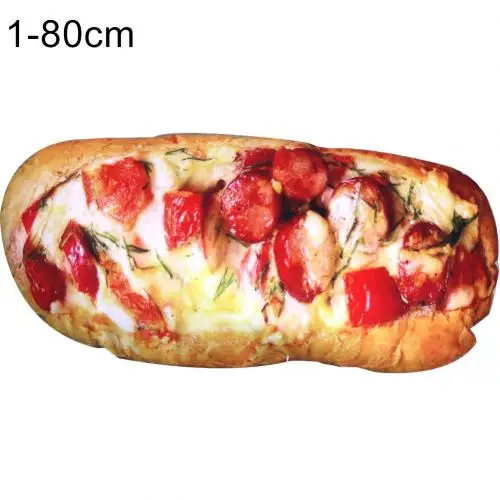 Ham Bread80cm Длинное масло, хлеб, мясо, нить, кунжут, пицца, бифштекс, подушки, еда, плюшевая подушка, имитация закусок, украшение, спинка, подушка - Цвет: Ham Bread80cm