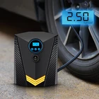 (С коробкой) цифровой автомобильный насос для надувания шин подсветка Автомобильный воздушный компрессор для автомобильных колесных шин Электрический насос для накачивания шин 12 В
