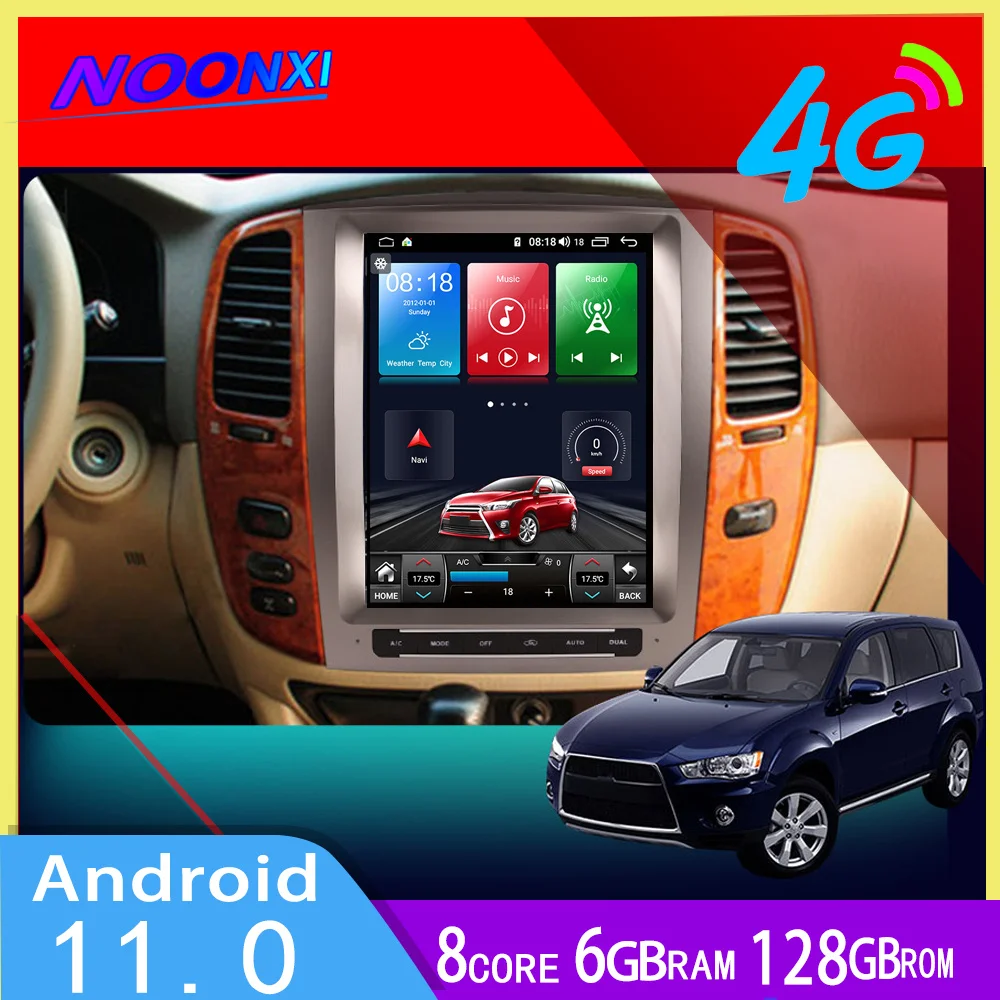 Radio Multimedia con GPS para coche, Radio con reproductor, 5G, 128G, para Toyota Land Cruiser 100, LC100, Lexus LX470, Carplay, unidad principal de navegación