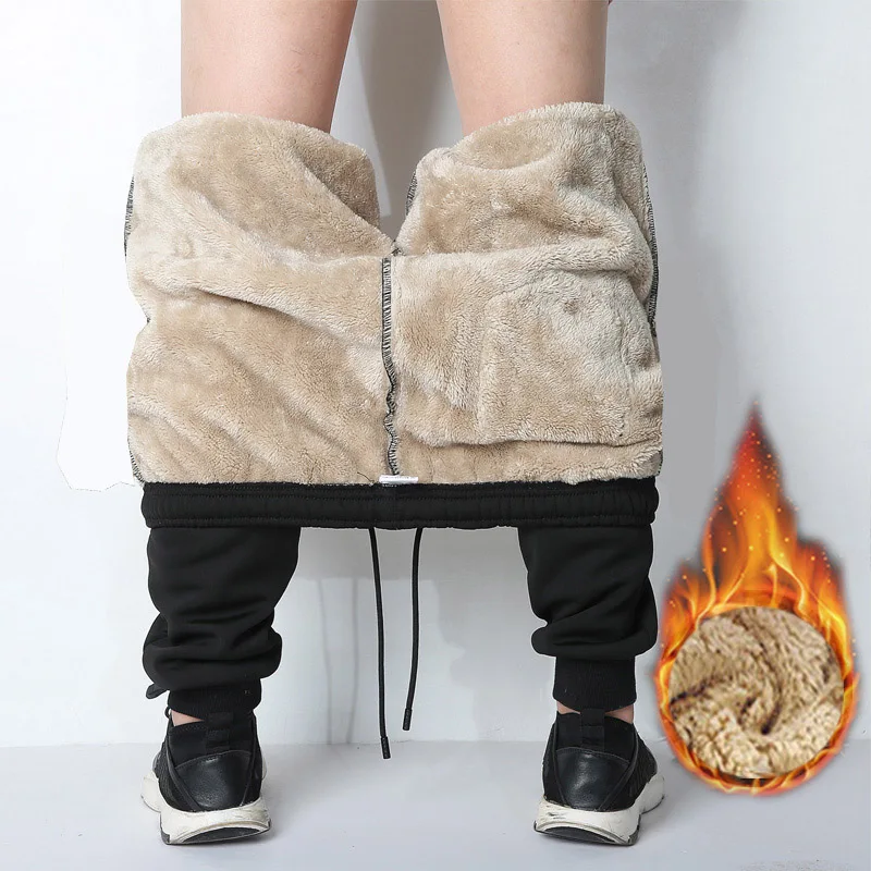 Брюки мужские зимние утепленные джоггеры плотные спортивные штаны уличная