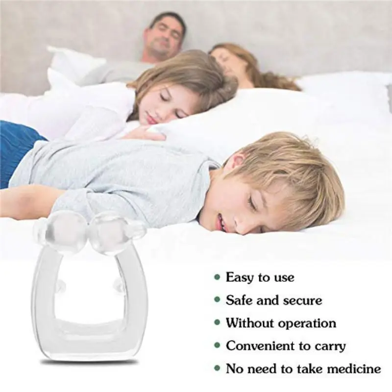 Магнитный силиконовый мини зажим для носа нетоксичный респиратор назальный