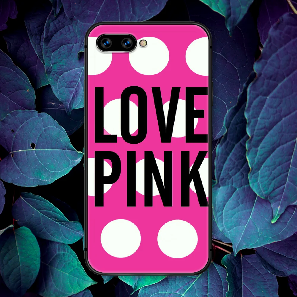 

Love Pink Victoria Luxury Brand Phone Case For Huawei Honor 6A 7A 7C 8 8A 8X 9 9X 10 10i 20 Lite Pro Play black Shell Luxury