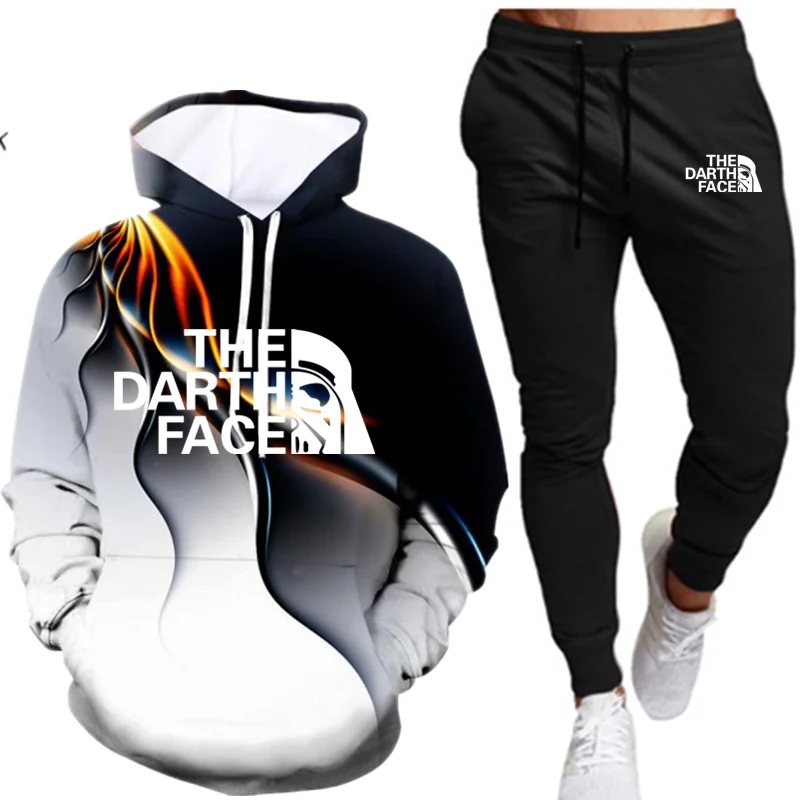 Новый осень зима Популярные брендовые комплекты из двух предметов Плотные