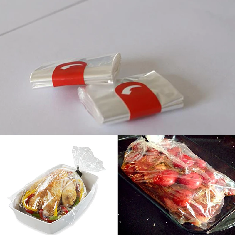 

10Pcs Heat Resistance Nylon-Blend Slow Cooker Liner Roasting Turkey Bag For Cooking Medium Size Oven Bag Baking Crock Pot Liners