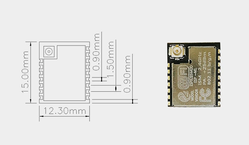 ESP M1 Беспроводной Wi Fi модуль совместимый с ESP8266 сертификацией FCC/CE вы можете