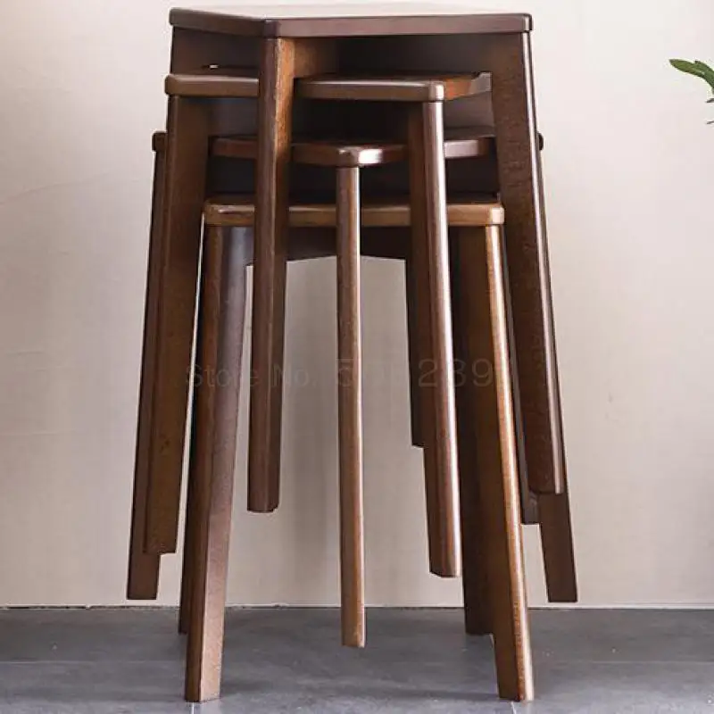 Скамейка деревянная для дома модный креативный небольшой столовый прибор