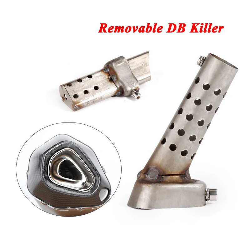 

1pc Universal Modified Exhaust Muffler Pipe DB Killer Removable Silencer Noise Sound Eliminator Stainless Steel For Motorcycle