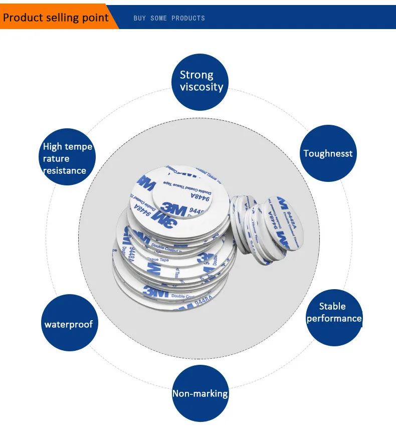 Двухсторонний скотч 3 м сверхпрочный бытовой декоративный пеноматериал для
