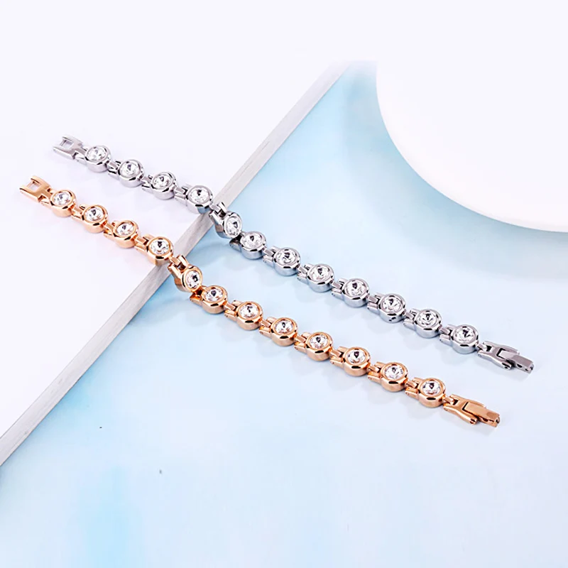 Браслет DICAYLUN из нержавеющей стали для мужчин и женщин магнитный Теннисный