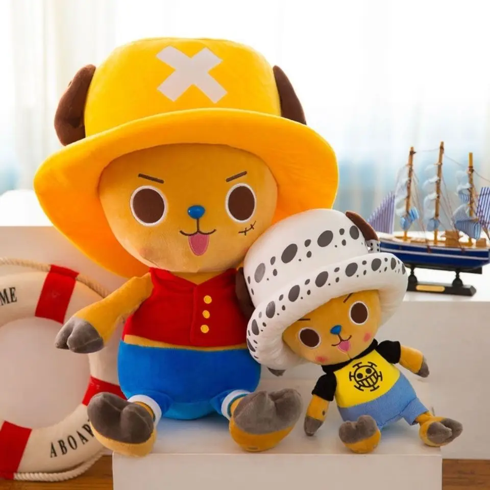 

Набивная Аниме Кукла Луффи Чоппер Cos Sanji Law Kawaii 11 см Кулоны 60 см подушка мягкий плюшевый подарок на день рождения игрушки для детей
