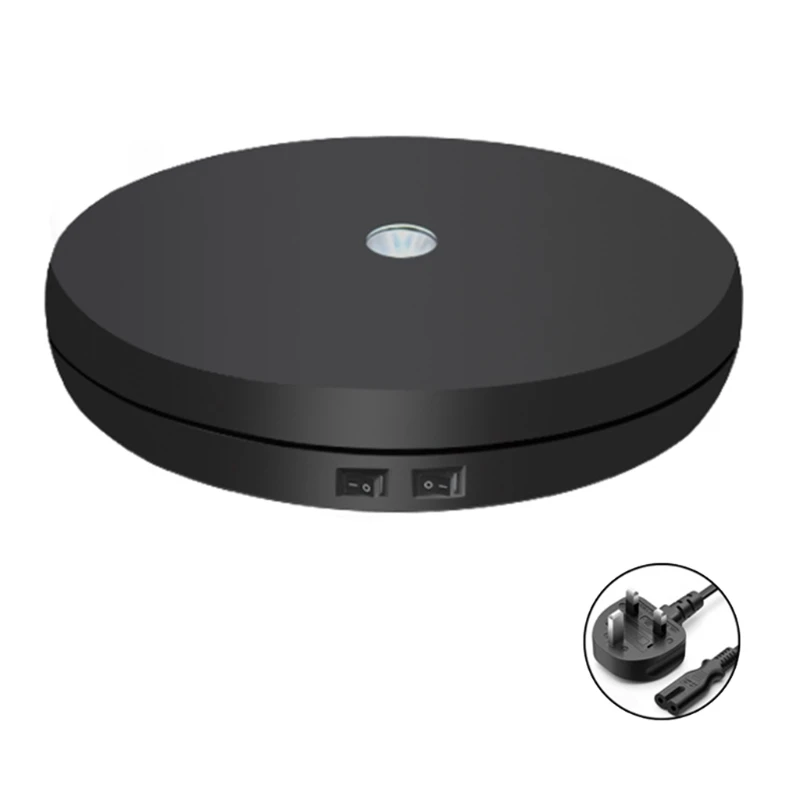 

Turntable Display Stand 110/220V 360 Degree Electric Motorized Rotating Turntable for Photography Display Jewelry Watch