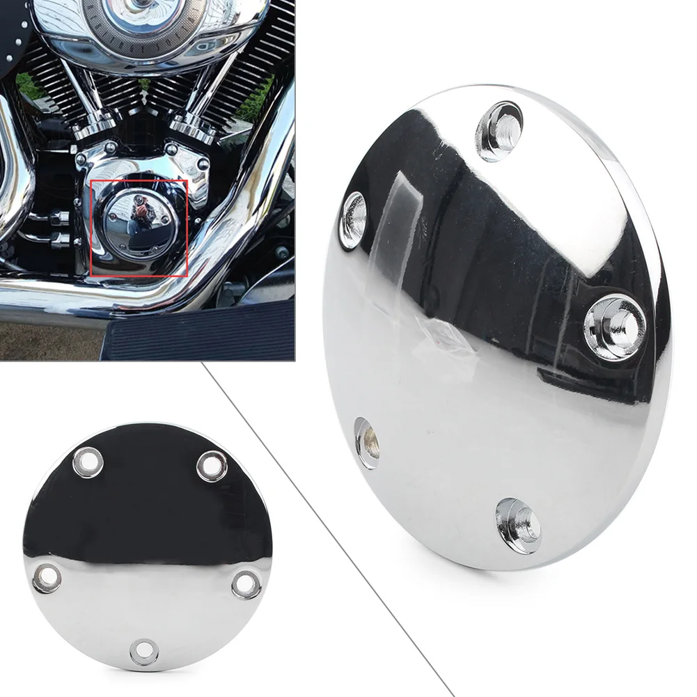 

Chrome Motorbike Domed Timing Points Cover Aluminum for Harley Davidson Twin Cam Softail Dyna Touring 1999-2017