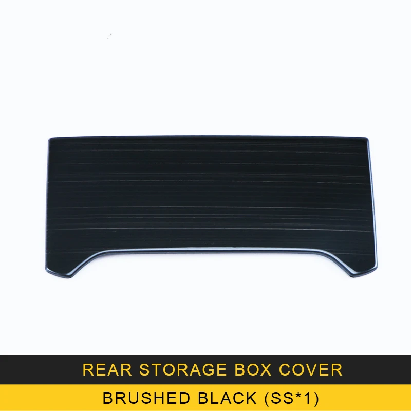 Brushed-black-X1 Задняя крышка коробки для хранения для Volkswagen Arteon специальные аксессуары - Название цвета: Brushed-black-X1