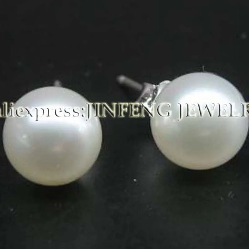 Женские серьги-гвоздики с натуральным жемчугом 10 пар 7 мм | Украшения и аксессуары