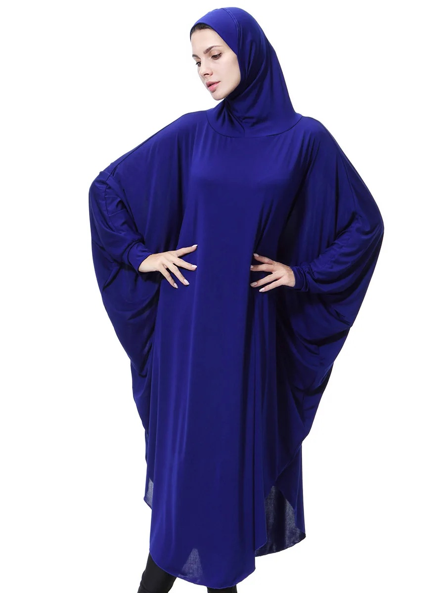 Женский мусульманский головной убор, цельный хиджаб, длинный мгновенный хиджаб, химар, салат, Хаджи, головной платок от AliExpress WW