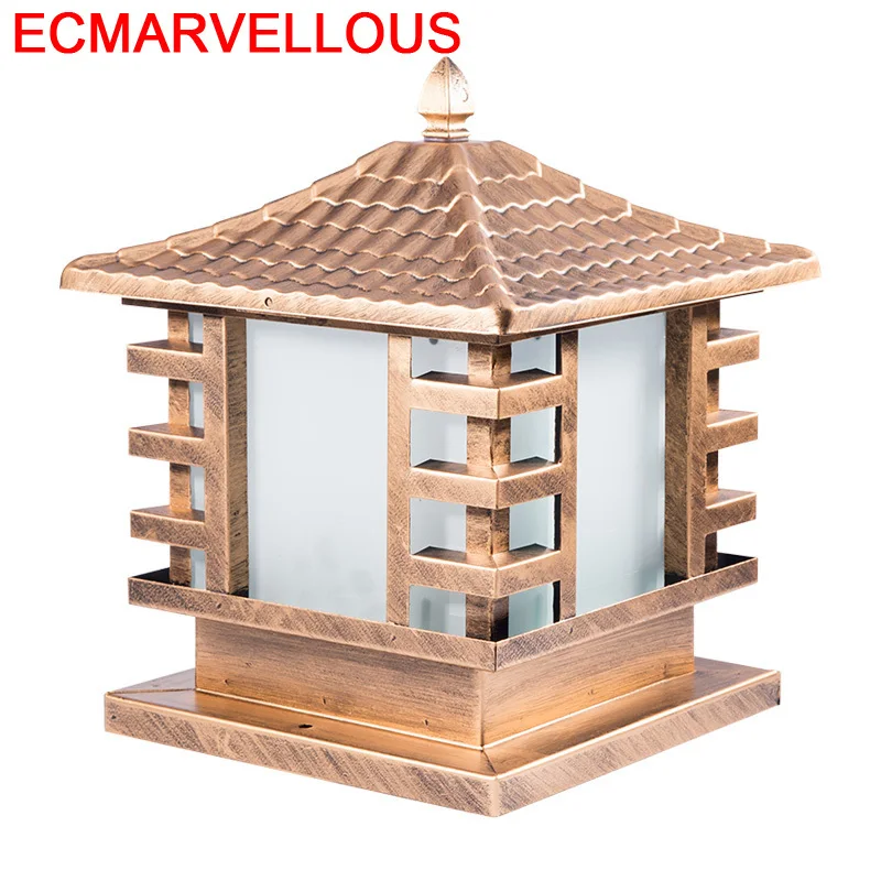 Светильник для ворот садовая статуэтка светодиодный светильник Terraza Y Jardin Decoracion